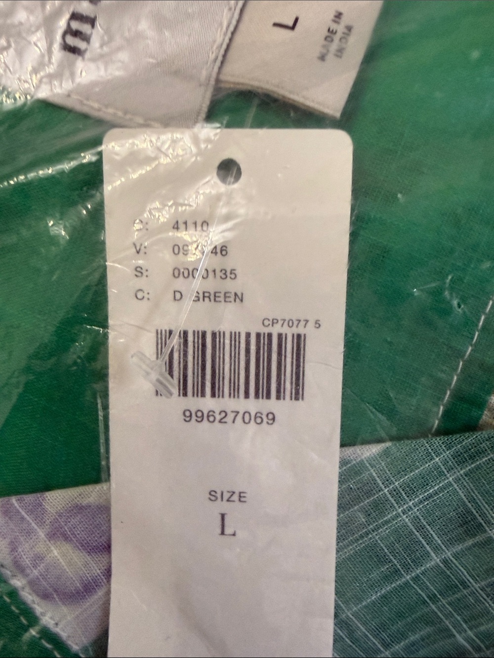 Maeve Anthropologie Surf Shirt NWT L Green Floral - Picture 8 of 9